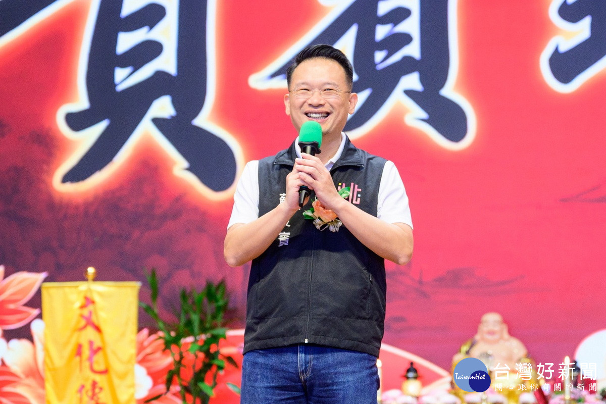 桃園市副市長蘇俊賓1於「桃園市第廿七屆中華文化讀經會考」中致詞。