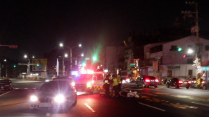 台中豐原三豐路一段發生機車與轎車碰撞事故，警方查出51歲張男酒駕，依法送辦。（圖/陳招宗翻攝）