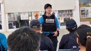 王翊馨憑跆拳道4段實力及國際賽10面獎牌佳績，成為台中警界首位女性常訓教官。（圖/讀者提供）