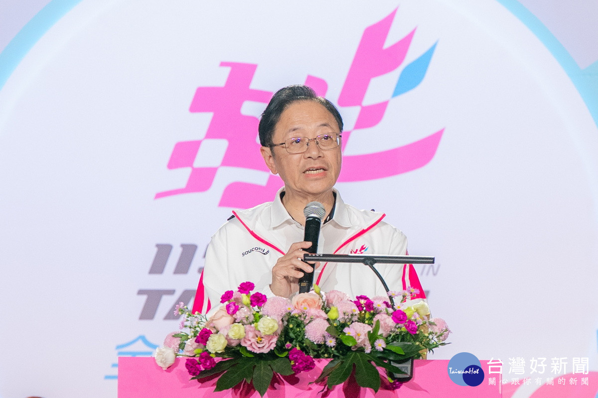 桃市長張善政於「115年全民運動會開幕典禮」中致詞。<br />
<br />