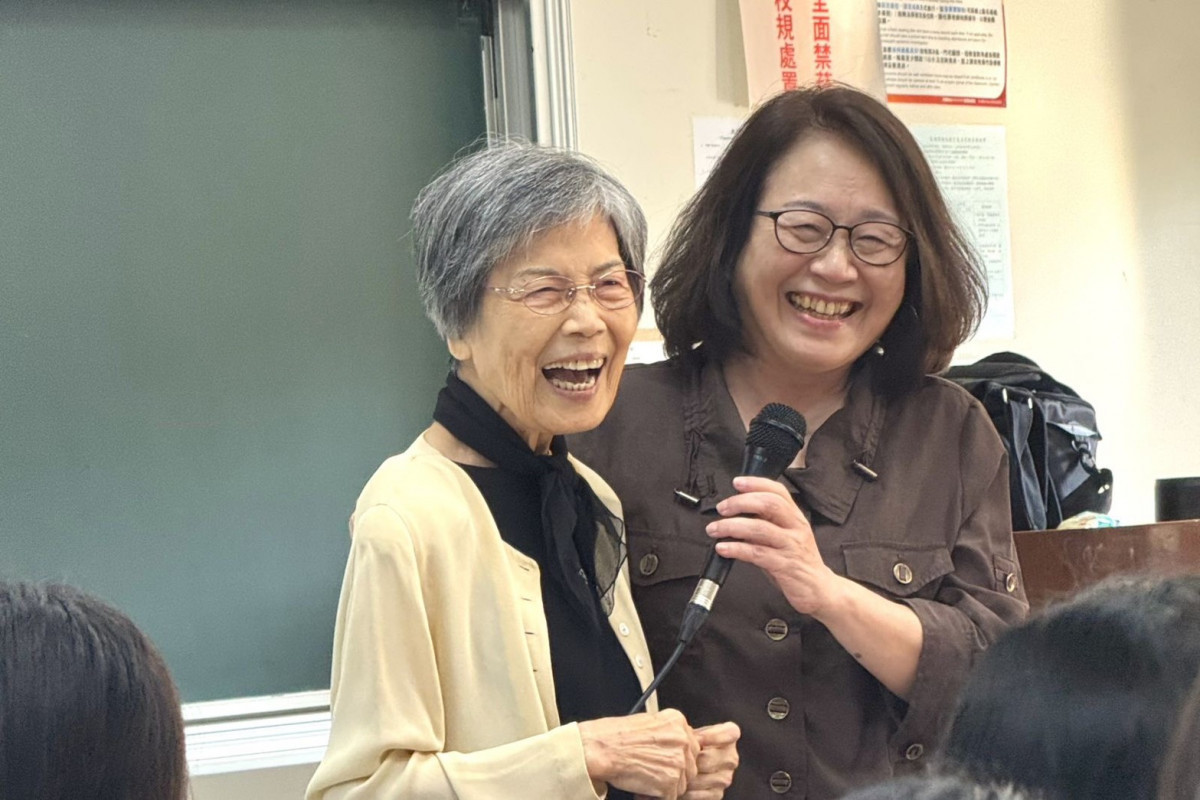 東海大學日文系退休教師李惠美遺贈新臺幣500萬元予東海大學永續發展基-李老師(左)曾說,東海不是一個抽象的機構,而是她真正生活過的地方。(圖/東海大學)