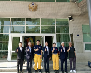 日本宮崎市議員團參訪消防教育訓練基地。