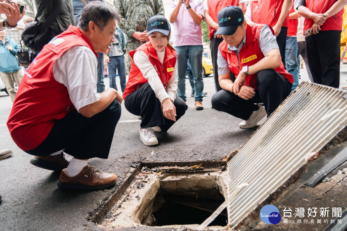 視察防颱整備工作　高虹安率隊全面檢視工地、排水及地下道