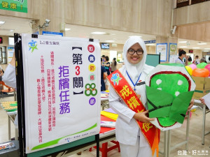 臺北醫院推出多項闖關趣味競賽，推廣拒吃檳榔及提倡癌症防治。（圖／記者黃村杉攝）