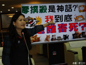 針對市府推動『零撲殺』政策，市議員林燕祝抨擊市府『零撲殺』政府是個神話，也是個笑話！