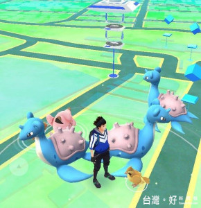 有網友PO出日本東北活動地點地圖雷達，發現到處都是滿滿的稀有怪乘龍，甚至多到擠在一起，簡直就比「波波」還多。（圖／翻攝自yasufraver推特）
