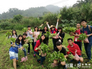 明道和兩岸學生拔蘿蔔。林重鎣攝
