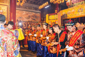 南投市三玄宮祈安慶成謝土圓醮典禮隆重。（記者扶小萍攝）