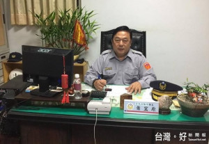 古坑所長蕭宏原17日退休後，其缺未及時補上，斗南分局面臨所長鬧荒窘境。（記者簡勇鵬翻攝）