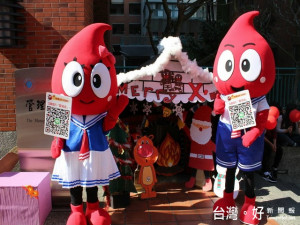 朝陽科大辦創意捐血。林重鎣攝