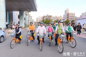 鄭市長表示，市府也預計於明年5月底完成共計130處的租賃站，提供2,800輛車租借服務，打造桃園為綠色運輸友善城市。