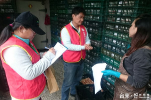 宜蘭縣動植物防疫所人員稽查禽蛋業者。〔圖／宜蘭縣動植物防疫所提供〕