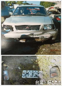 男子肇禍後沒下車救人，還先將轎車開到修車場規避查緝，所幸警方積極追查，順利在家中逮人。（記者陳昭宗拍攝）