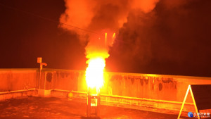 北水局十六日實施人工增雨作業，成功為石門水庫帶來平均達四點一毫米的雨量。（圖／陳寶印攝）