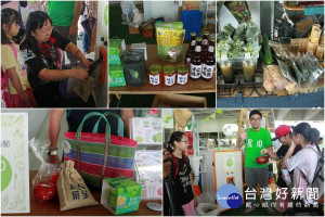 綠博「粮心聚落」是友善農產的直銷站。（圖／記者陳木隆攝）