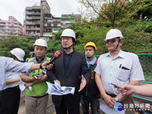 林右昌視察暖暖親水公園工程　期盼打造消暑好去處(基市府提供)