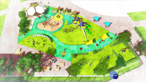 遊戲場工作坊啟動前願景圖（圖／臺北市政府工務局公園路燈工程管理處提供）