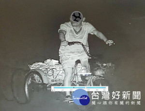 男子假借從事資源回收，潛入建築工地行竊，警方調閱監視器比對，循線逮捕有多項竊盜前科的湯男。（記者陳昭宗拍攝）