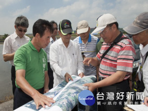 副市長林陵三等官員二十日受市議員吳敏濟邀約，參觀外埔區忘憂谷

，直讚該地堪為台中市一座景色壯麗的秘境。（記者陳榮昌攝）