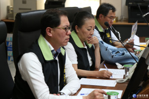 嘉義縣長張花冠指示做好尼莎颱風各項應變事宜