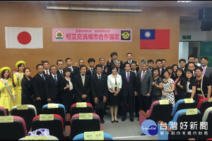 羅東鎮與日本西都市簽訂交流城市合作協定書。（圖／羅東鎮公所提供）