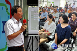礁溪鄉二結村全面改用自來水說明會場，座無虛席。（圖／記者陳木隆攝）
