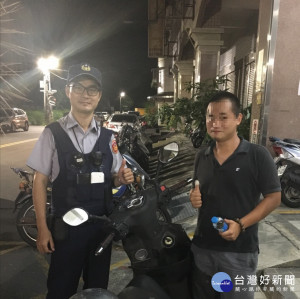 訪友機車鑰匙忘拔取警代保管機車鑰匙，成功守護民眾愛車