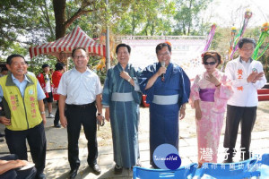 桃園市長鄭文燦出席「106年桃園忠烈祠暨神社文化園區仲夏祝福祭」。