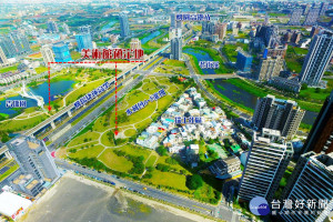 桃園市立美術館新建位置圖。