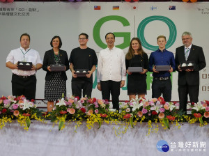 市長朱立倫20日親自出席國際青年GO．創新專案設計與製作論壇開幕典禮。（圖／記者黃村杉攝）