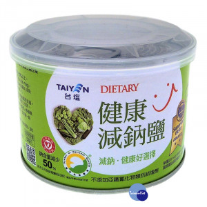 無黨團結聯盟立法委員高金素梅在立法院召開記者會，稱台鹽出品的健康減鈉鹽、健康美味鹽，與健康超鮮鹽等三款「健康鹽」竟然含有超量的放射線物質鉀-40。（圖／台鹽）