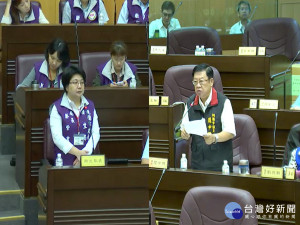 桃園市議員閻中傑針對中壢某養殖場大閘蟹被香港海關檢驗出戴奧辛超標問題提出質詢。