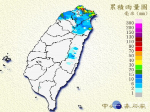 東北風持續影響　北部4縣市發布大雨特報（圖／中央氣象局提供）

