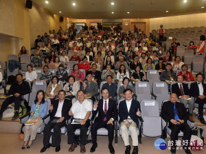 市長朱立倫出席「世界遺產保存與居民對話」研討會，呼籲大家重視自然文化資產。（圖／記者黃村杉攝）
