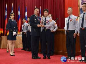 霧峰交警獲表揚。林重鎣攝