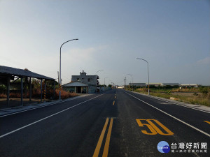 橋頭甲樹路拓寬工程完工。（圖／記者許凱涵攝）