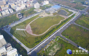 員林滯洪池空景圖。圖／彰化縣政府提供