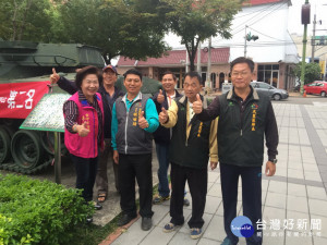 大里環保公園有舊戰車，市議員林碧秀爭取放舊戰機。林重鎣攝