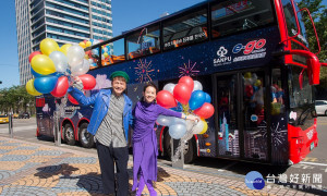 台北市市觀光傳播局公布今（2017）年跨年晚會主持人為曾寶儀、KID，盧廣仲、畢書盡、周湯豪分別成為跨年晚會倒數、壓軸與2018年開唱歌手。（圖／台北市觀光傳播局）