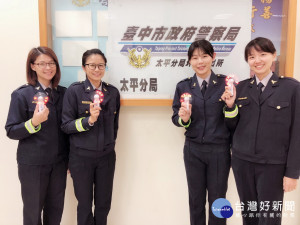 太平正妹女警宣導取締酒駕。林重鎣攝
