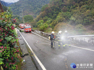 象鼻村永安部落狹小巷道搶救演練