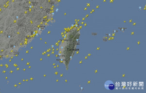 （圖／翻攝flightradar24網站）