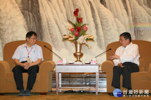 柯文哲2018赴上海參加雙城論壇（圖／台北市政府資料照）