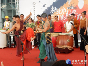 文化局15日邀各演出單位舉行2018新北市國際鼓藝節宣傳記者會。（圖／記者黃村杉攝）