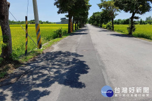 三星鄉保安一路的自來水延管工程已經完工通水。（自來公司第八區管理處提供）