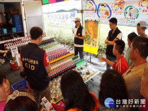 霧峰警方以遊戲化宣導。林重鎣攝