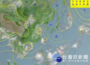 （圖／中央氣象局地面天氣圖）