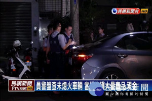 台中市毒犯拒盤查 警用機車遭撞拖行50公尺