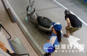 男子屢次加油不付錢，業者憤而報警協助，警方依監視器畫面通知犯嫌到案，並依詐欺罪嫌函送法辦。（記者陳昭宗拍攝）