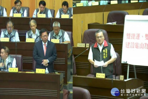 林正峰議員要求加速開設建設龜山為宜居城市。